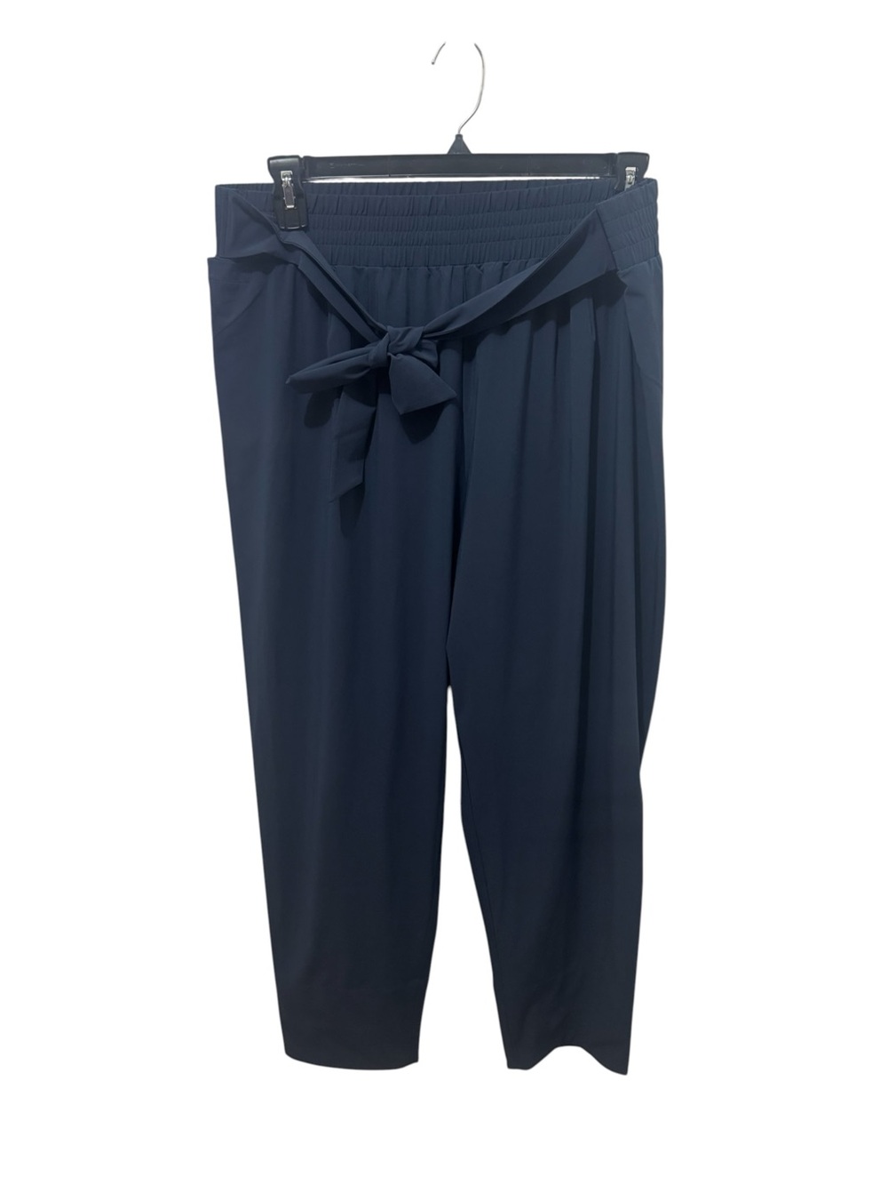 Aday Easy Days Tie Waist Navy Pants Size XL